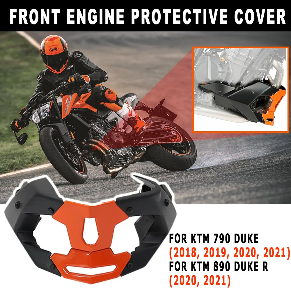 

NEW For 790 DUKE 2018-2021 2020 2019 For 890 DUKE R 2020 2021 Motorcycle Front Engine Cover Spoiler Protective Cover Accessory