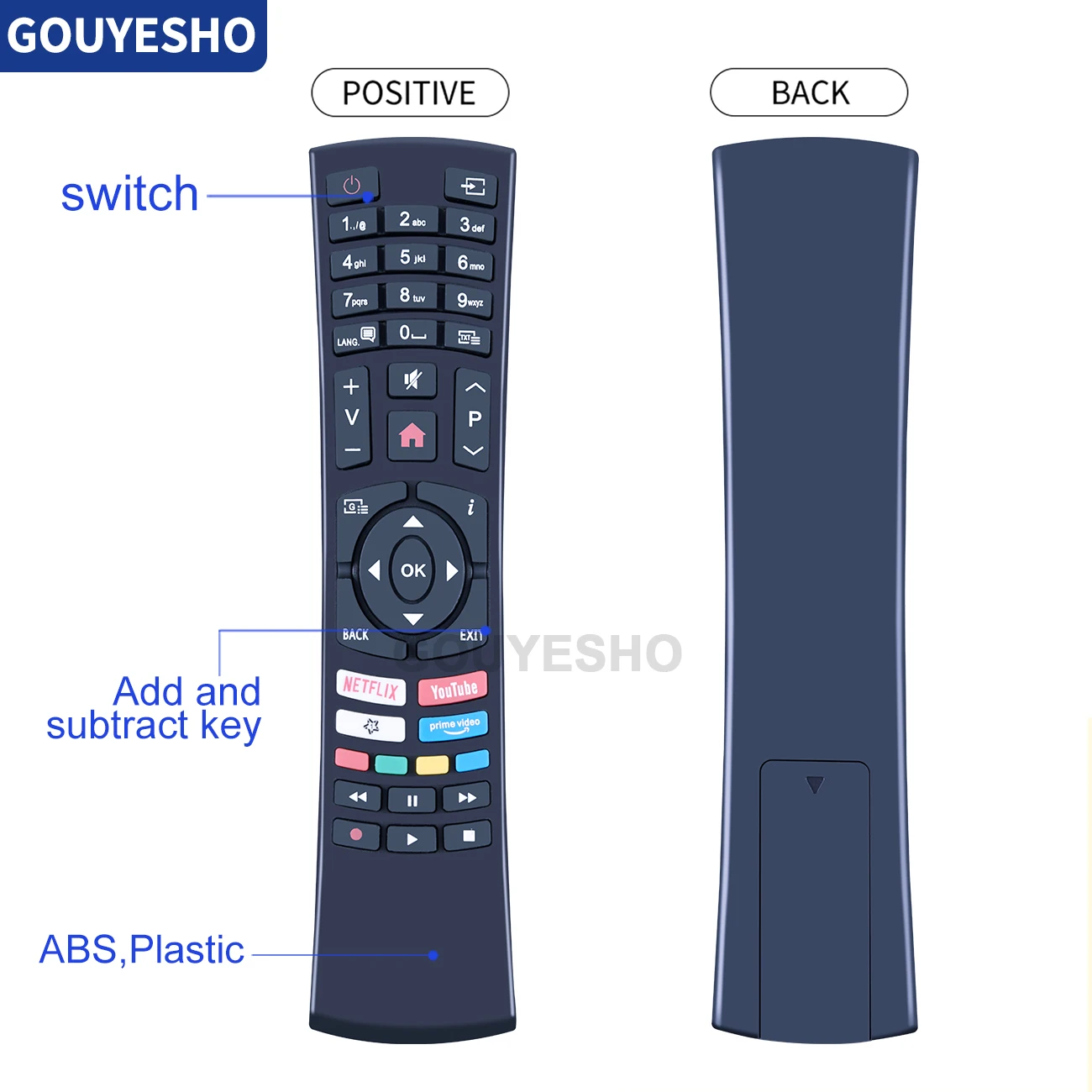 Remote Control RC4390P RC4390 23513941 For Hyundai OK. Hitachi BUSH Various AYA GOGEN NETFLIX TELEFUNKEN Smart LCD LED TV