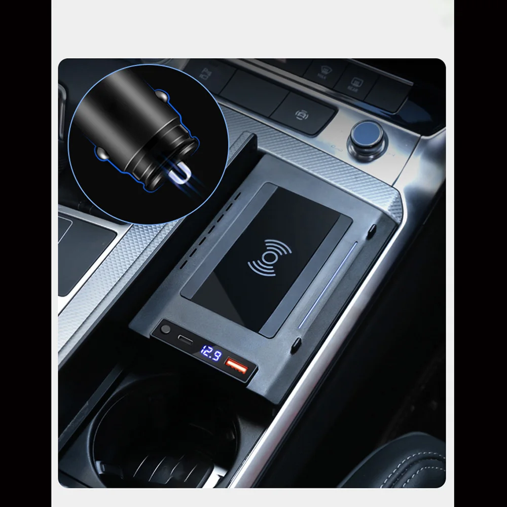 Vehicle Charging Pad Car Charger For Daily Commuting 15W Fast Output 12V Voltage System Connect And Play Vehicle