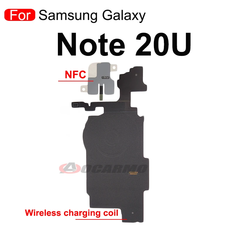 For Samsung Galaxy Note 20 Ultra 20u NFC Wireless Coil Charging Signal Antenna Motherboard Metal Cover Bottom Loudspeaker