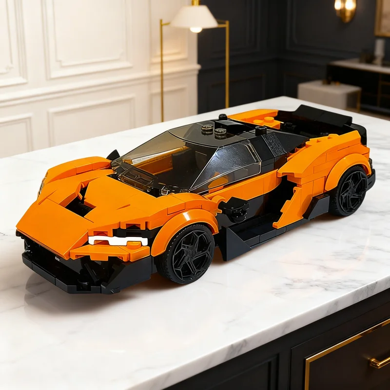 

Набор строительных блоков MOC McLaren W1 City Champions, 337 деталей, креативный подарок для самостоятельной сборки, декор для демонстрации, премиум-класс, для взрослых и детей, настольный конструктор
