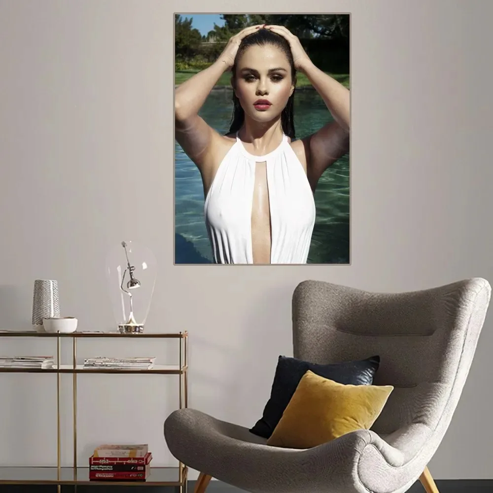 SELENA GOMEZ Hot Singer Poster Home Room Decor Aesthetic Art Wall Painting Stickers Wall Art  Wall Decor