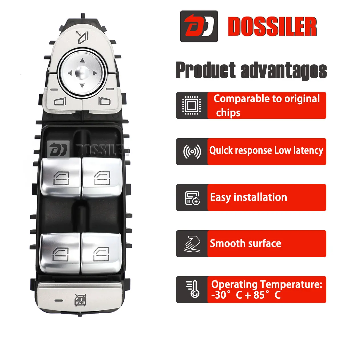 A2059056811 Dossiler2229056800 A2229056800 Power Window switch for Mercedes-benz W213 W222 E Class 4 Door Saloon Car Acesssories