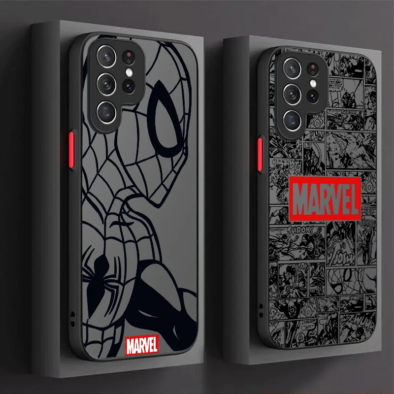 

Чехол Marvel Superhero Spider-Man для Samsung Galaxy S25 S24 S23 Ultra S22 S21 Plus FE A56 A36 A26 A16 A06 A15 A25 A35 A55 5G