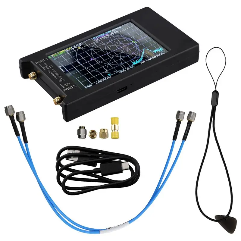 New Litevna-64 50Khz-6.3Ghz Litevna 4Inch Touch Screen Vector Network Analyzer UHF Antenna Analyzer Update Of Nanovna-AT36
