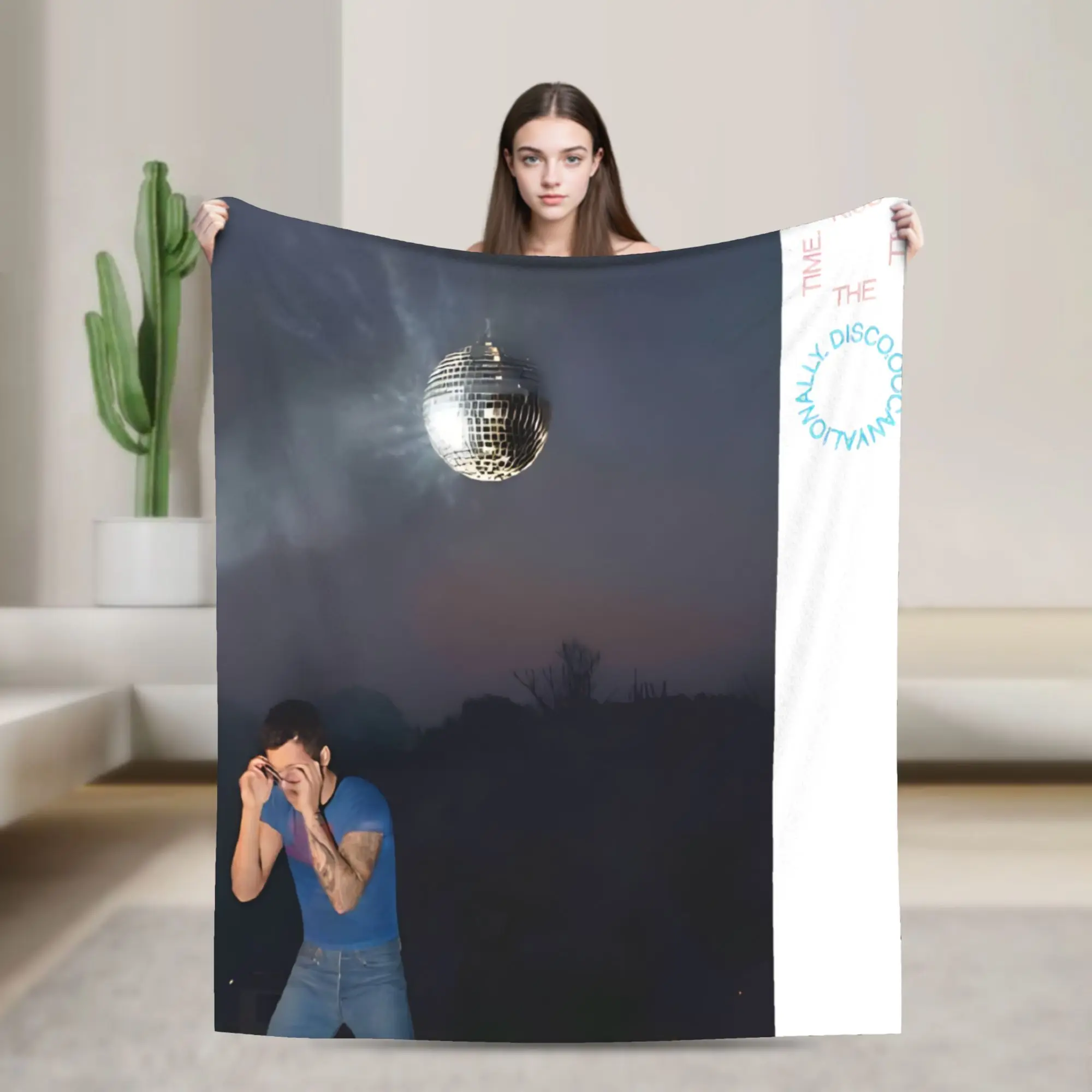 Kiss All The Time Disco Flannel Blanket Harrys Music Styles Fashion Throw Blankets for Home 125*100cm Quilt