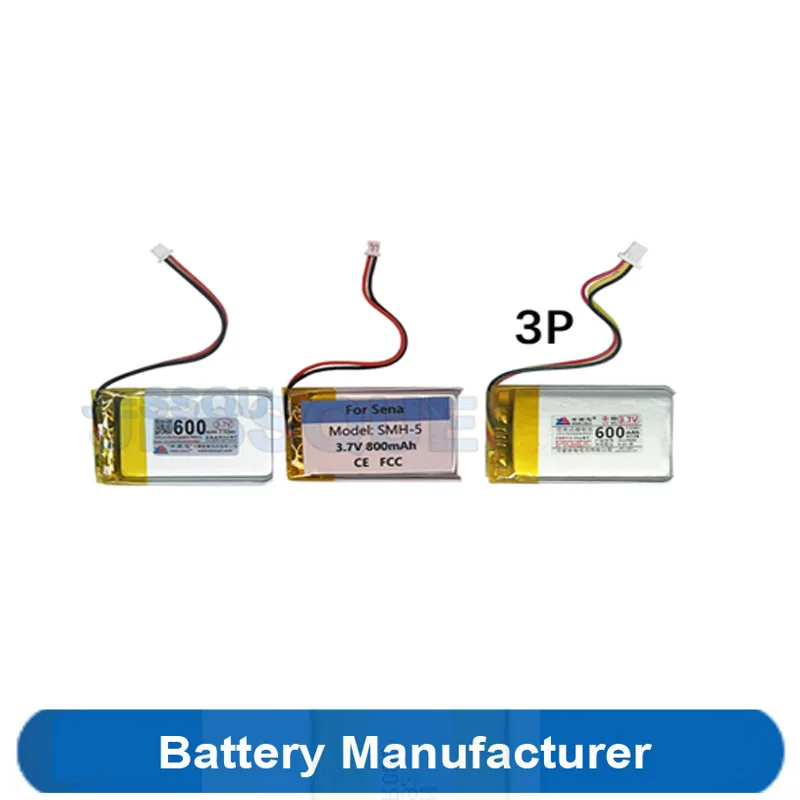 Batería SMH5 de 600mAh y 800mAh para casco Sena SMH-5 FM, auriculares Bluetooth, acumulador de batería AKKU