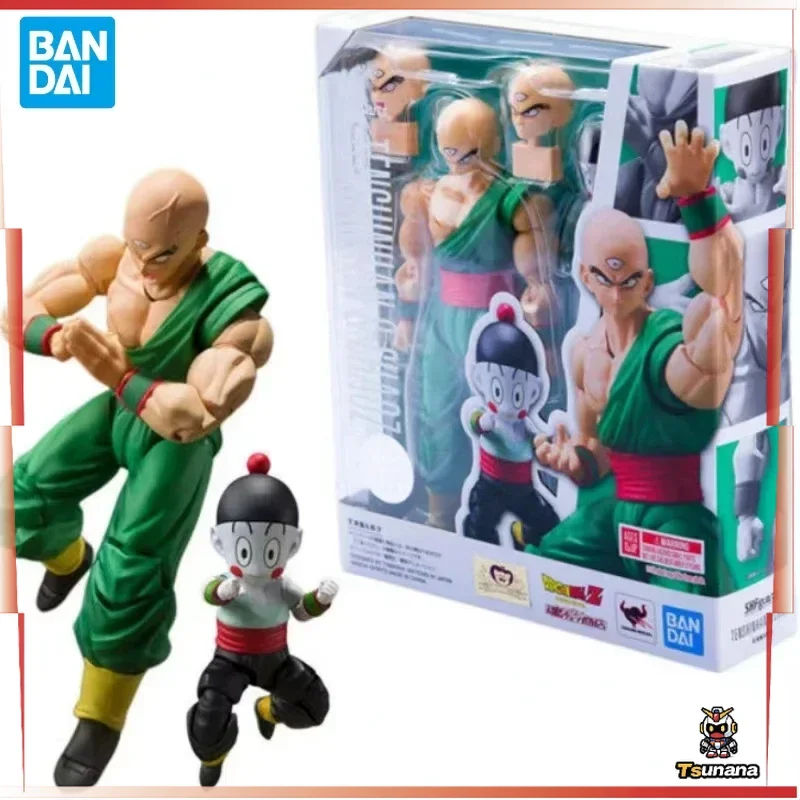 

In Stock Original Bandai S.H.Figuarts SHF Dragon Ball Z Ten Shinhan 1.0 Tenshinhan Chaoz 2.0 Anime Action Figure Model Toy Gifts