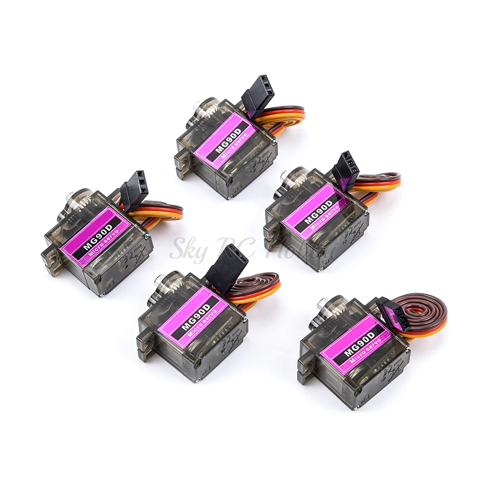 Micro servomoteur numérique MG90D, 9g, roulement à couple élevé, amélioré MG90S pour hélicoptère RC, avion RC 450