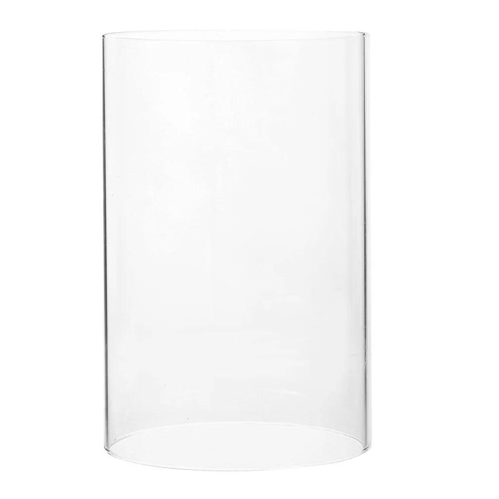 

Clear Glass Chimney 6x4 Inch Bottomless Sleeve Open Ended Protection for Candles Home Decor Weddings Events