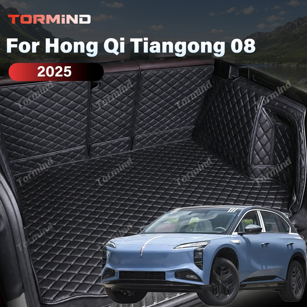 Tormind For Hong Qi Tiangong 08 2025 Car Trunk Mats Carpet Cargo Liner Car Backrest Pad Interior Accessorie Protector Waterproof