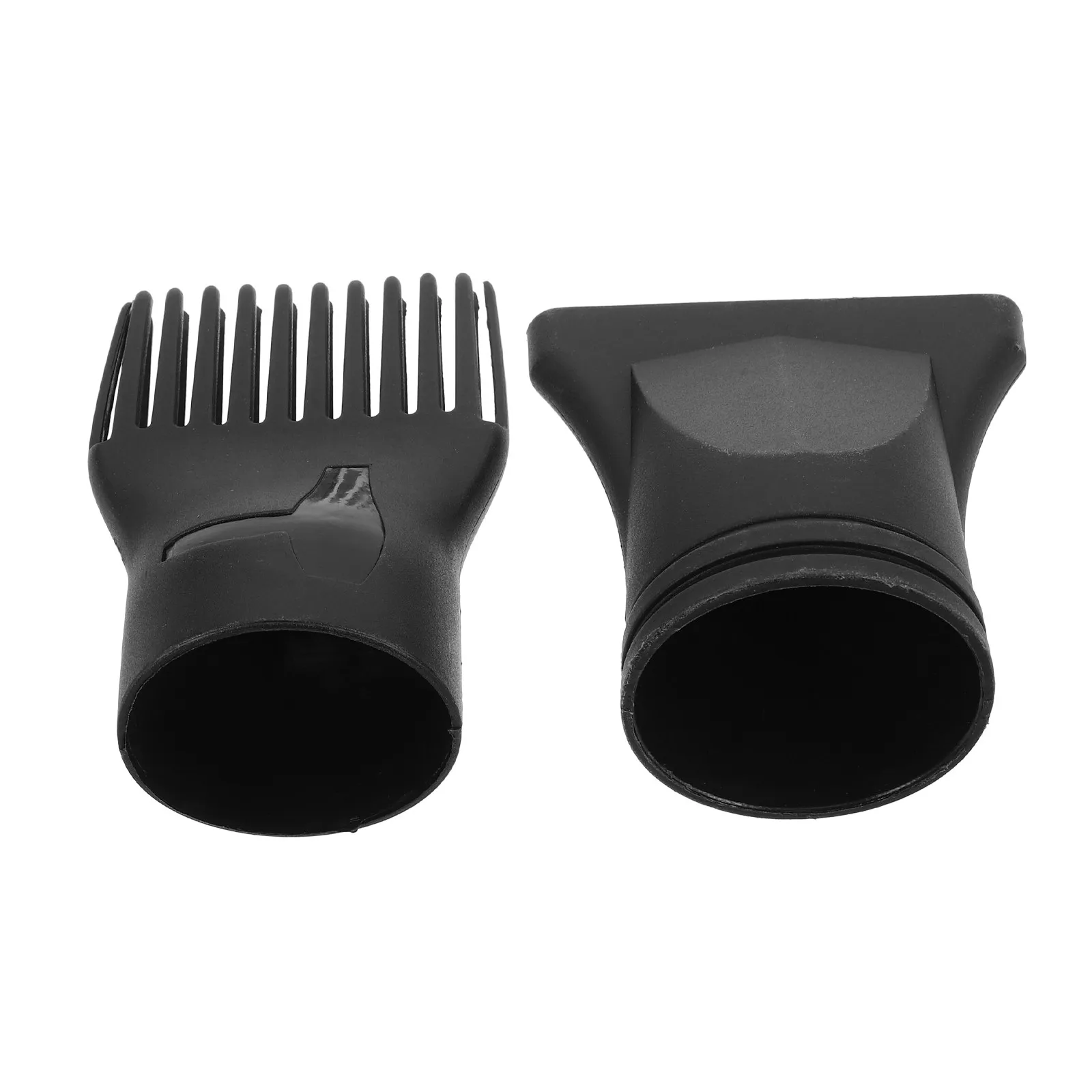 

2Pcs Hair Dryer Nozzle Salon Styling Universal Flat Comb Design Plastic Hairdressing Tool Blow Dryer Attachment Replacement