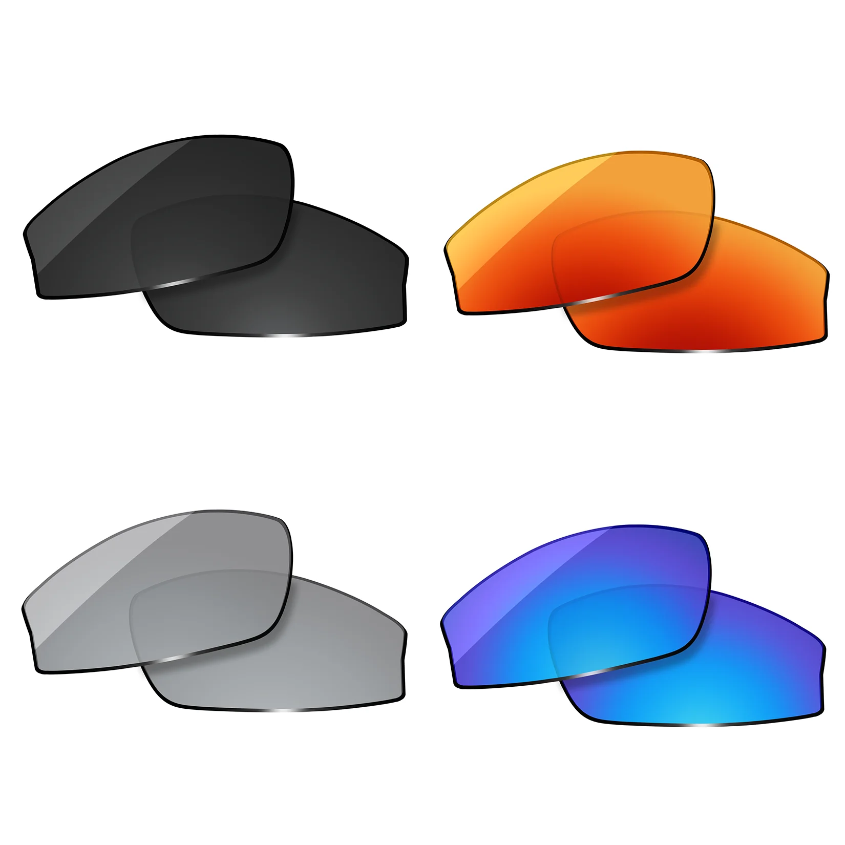

OOWLIT Polarized Lenses Replacements Compatible with Wiley X Jake Sunglasses
