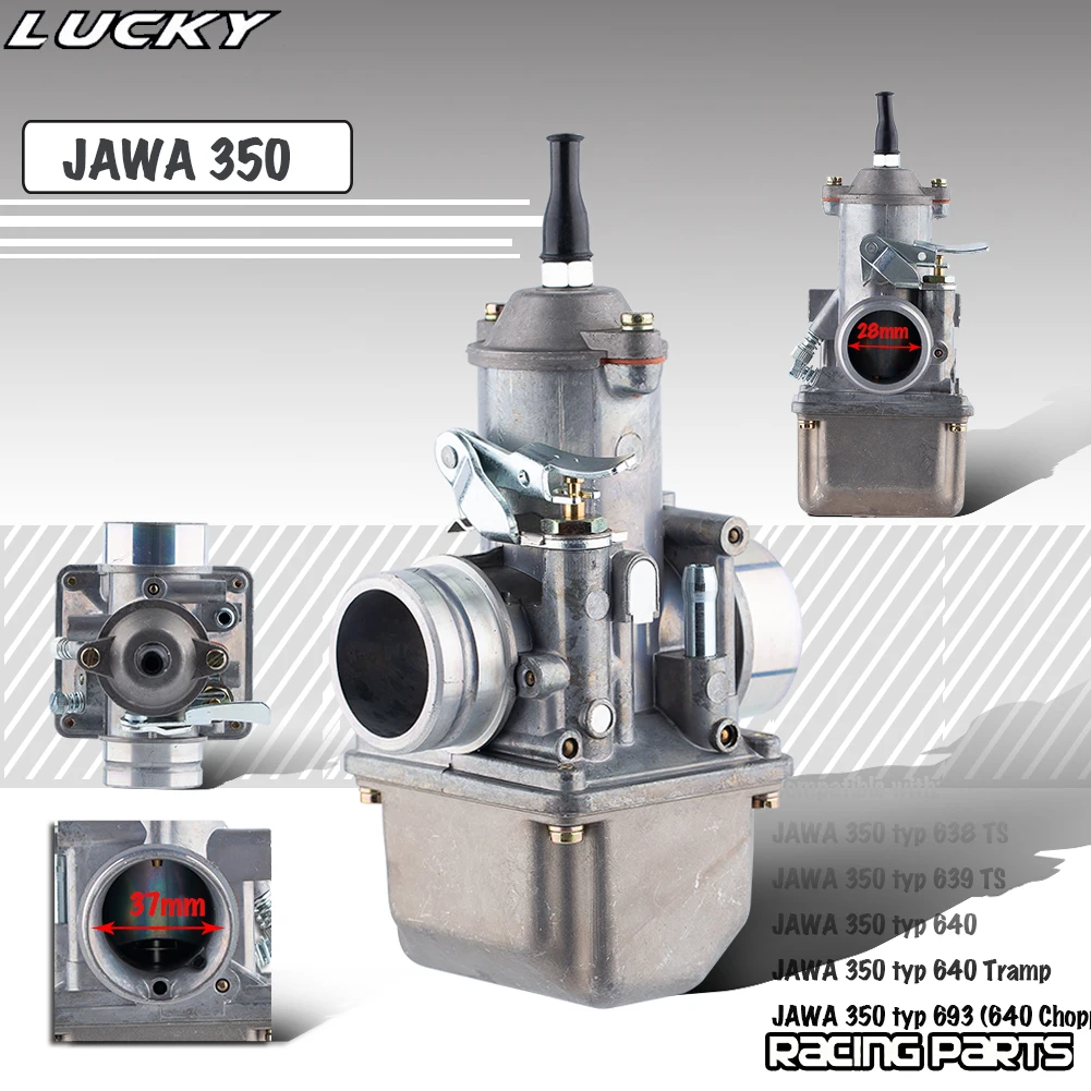 NEW JAWA 350 Carburetor 28mm For JAWA350 TS Type 638 639 640 693 Chopper 12V Vergaser Motorcycle Carbn Scooter Dirt Pit Bike