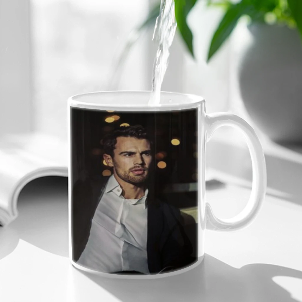 Theo James Ceramic Cup Coffee Oatmeal Breakfast Cup Creative Personality Mug