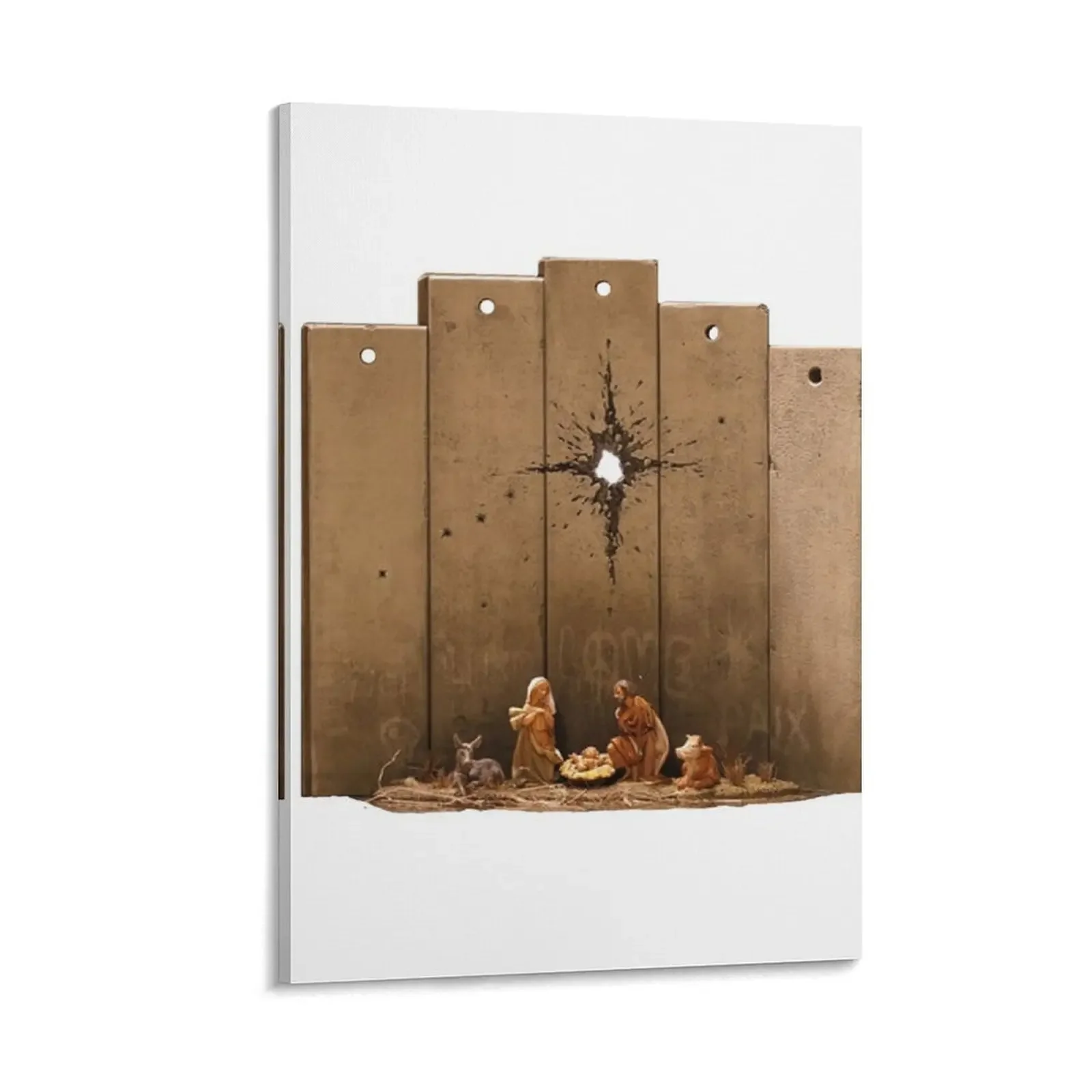 

Banksy Scar of Bethlehem Nativity Canvas Painting Picture on the wall wall decor stickers & posters