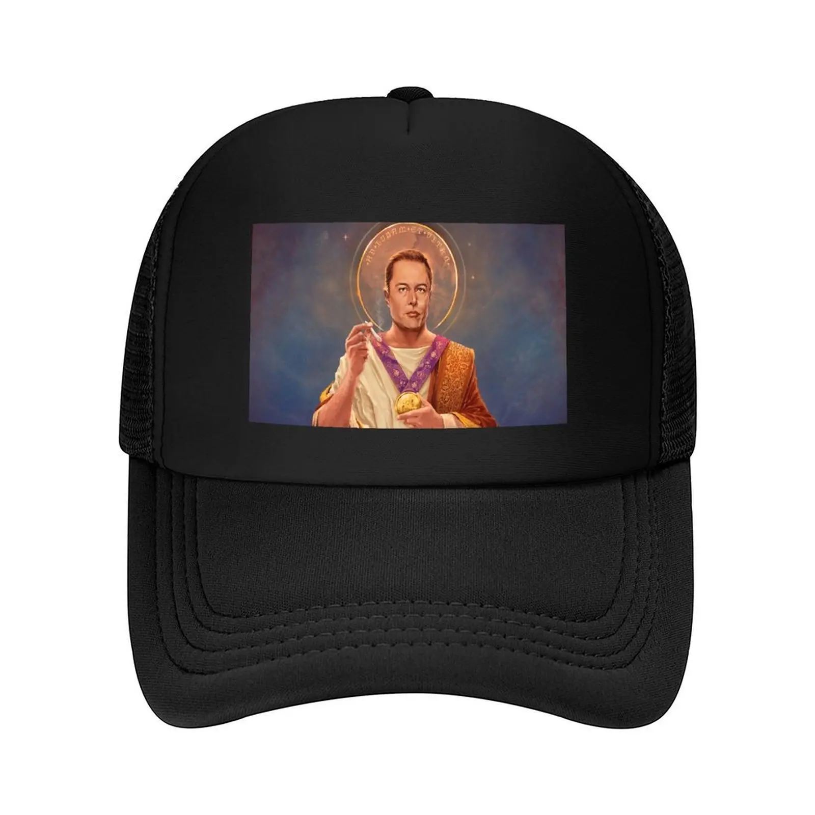 

Saint Elon of Musk - Elon Musk Original Religious Painting Baseball Cap western Hat summer hat Visor derby hat Mens Women's