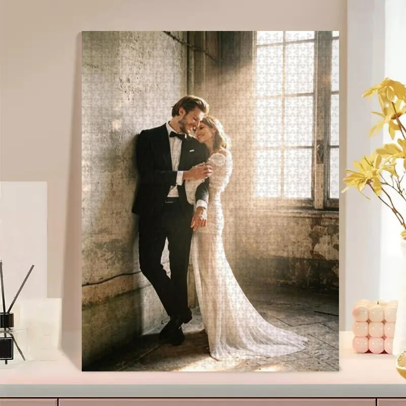 35/300/500/1000pcs Personalized Custom Photo Puzzle Couple Photos Assembling Picture