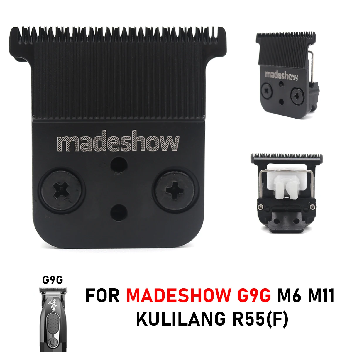 For Madeshow G9G M6 M11 Kulilang R55 Replaceable Cutter Head Professional Hair Clipper 0mm Original Blade Hair Cutting Machine