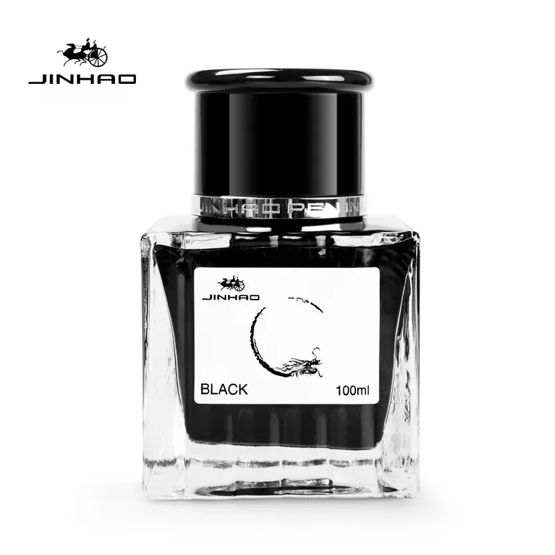 JINHAO 비탄소 잉크 만년필, 잉크 카트리지 리필, 유리 병 펜, 사무용품 문구, 100 ml, 50 ml, 30ml