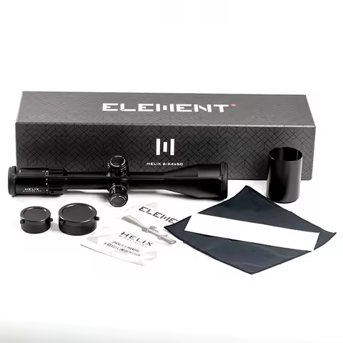 ELEMENT Optics Helix 6-24x50 FFP First Focal Plane Riflescope w/ Zerostop 30mm Tube APR-2D MRAD Reticle Rifle Scope Sight Luneta