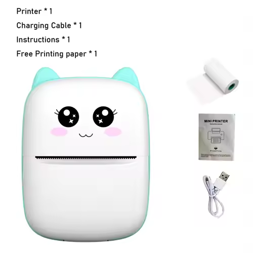 New portable mini printer wireless Bluetooth Android iOS mobile photo thermal printers tags Termica label maker with paper rolls - Image 8
