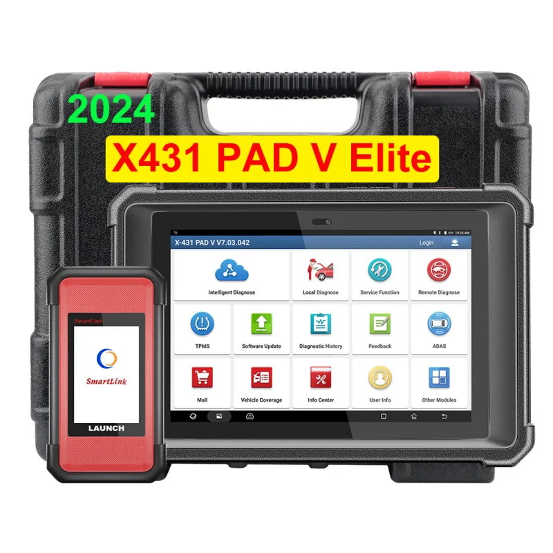 Original X431 PAD V Elite Full System Bi-directional ECU Online Coding Scan Tool Car OBD2 J2534 Reprogramming Scanner