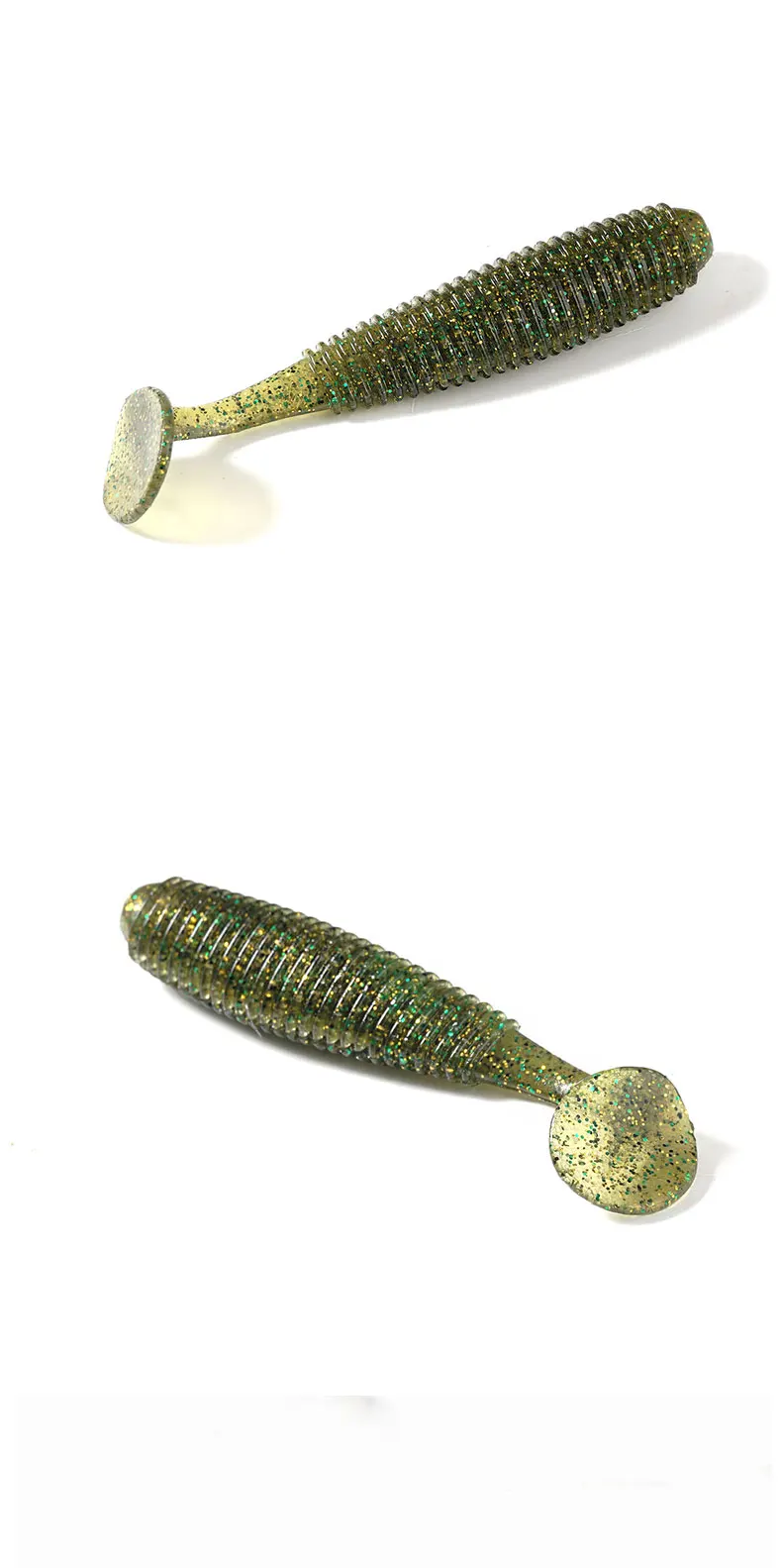 SUNMILE 6 Stück Weichköder Angelköder Vibro Fat 90mm Realistischer Köder mit Salz und Duft für Hechtangeln Barsch Forelle Bass Köder – Detail 4
