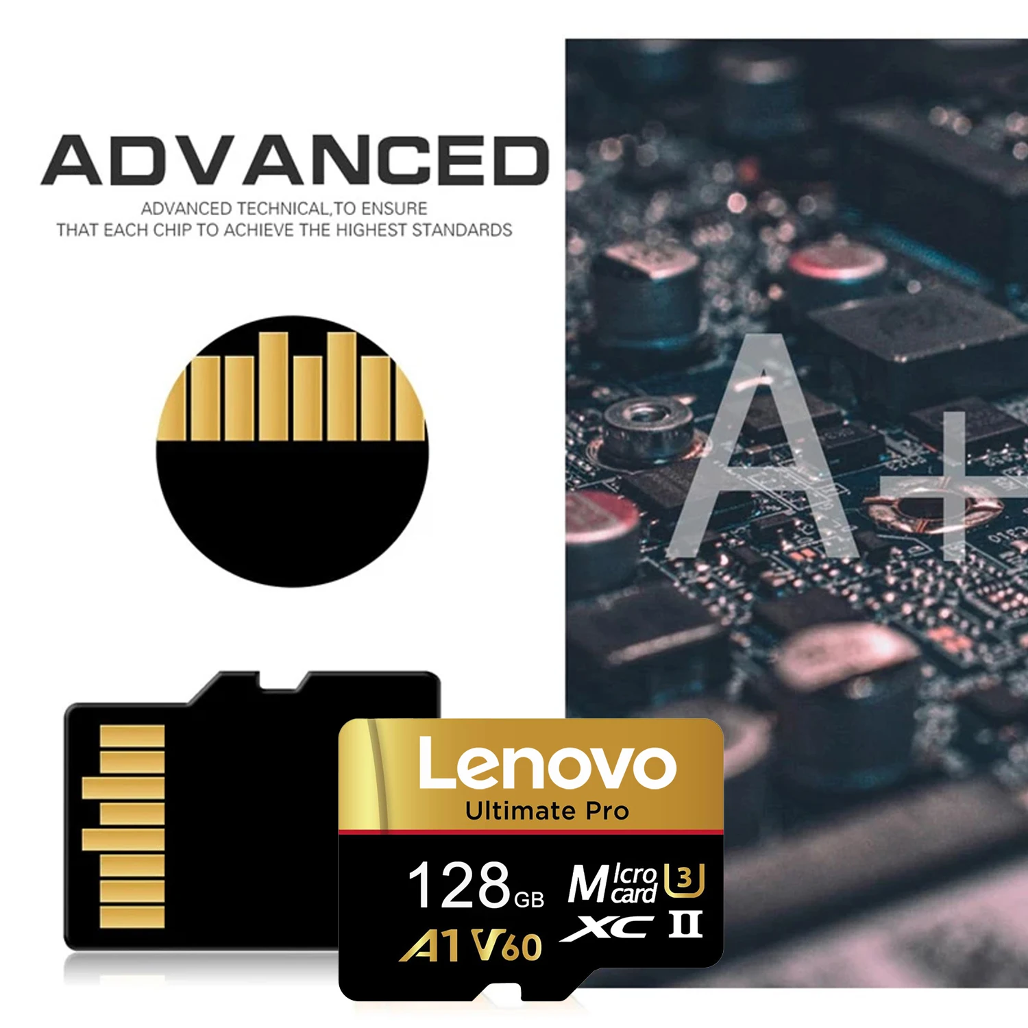 Lenovo SD Card High Speed Micro SD Card for Nintendo Switch 512GB 256GB 128GB 64GB U3 V60 Stable Performance SD Memory Card