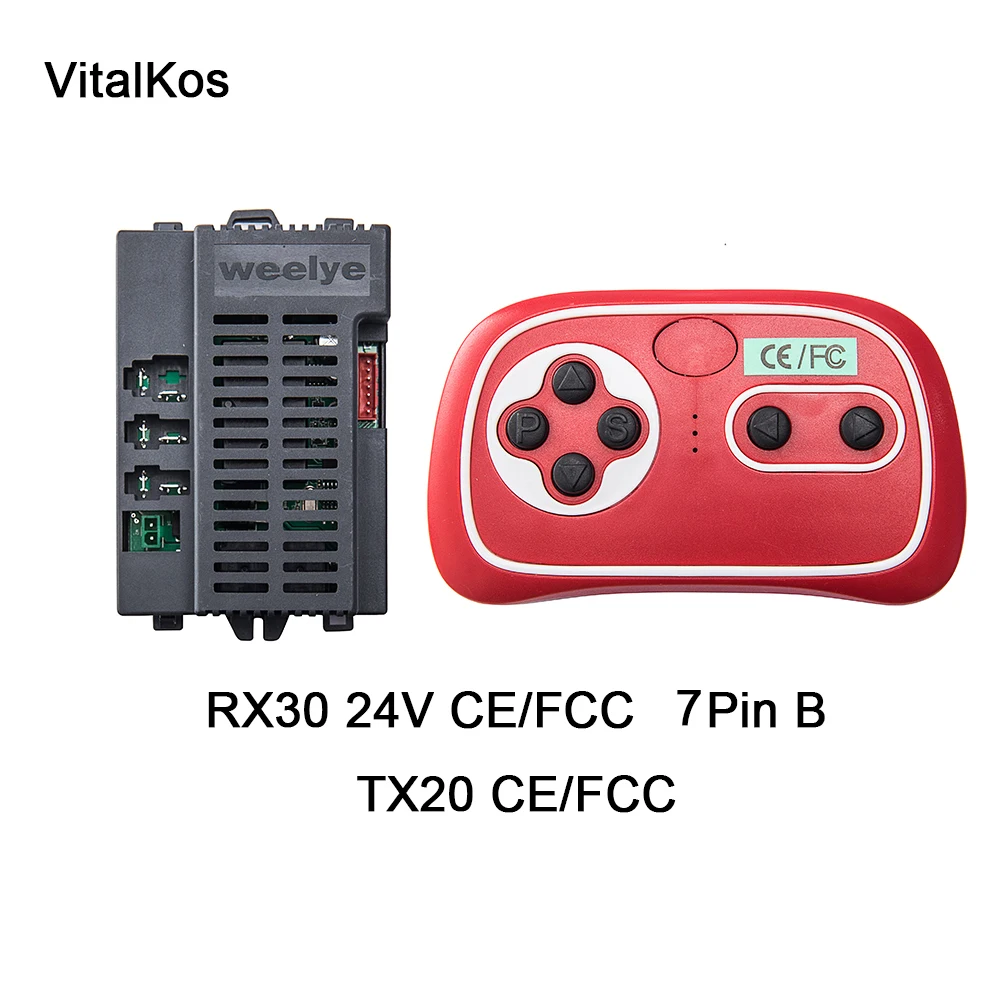 Vitalkos weelye rx30 24v empfänger ce/fcc kinder elektroauto 2,4g bluetooth sender (optional) hochwertige empfänger autoteile