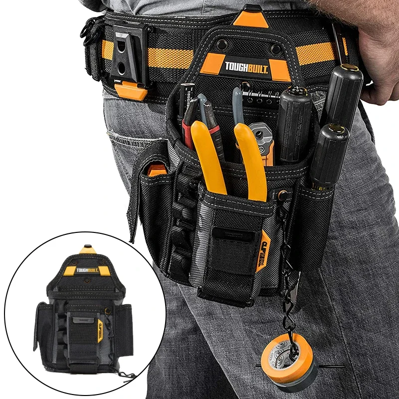 Portable Tool Waist Bag Electrician Professional Hardware Tools Organizer Bag Multifunctional Tool Storage Waist Hanging Bags