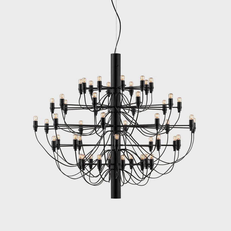 

Italian Midsummer Fruit French Living Room Dining Room Chandelier Staircase Designer Empty Villa Lighting