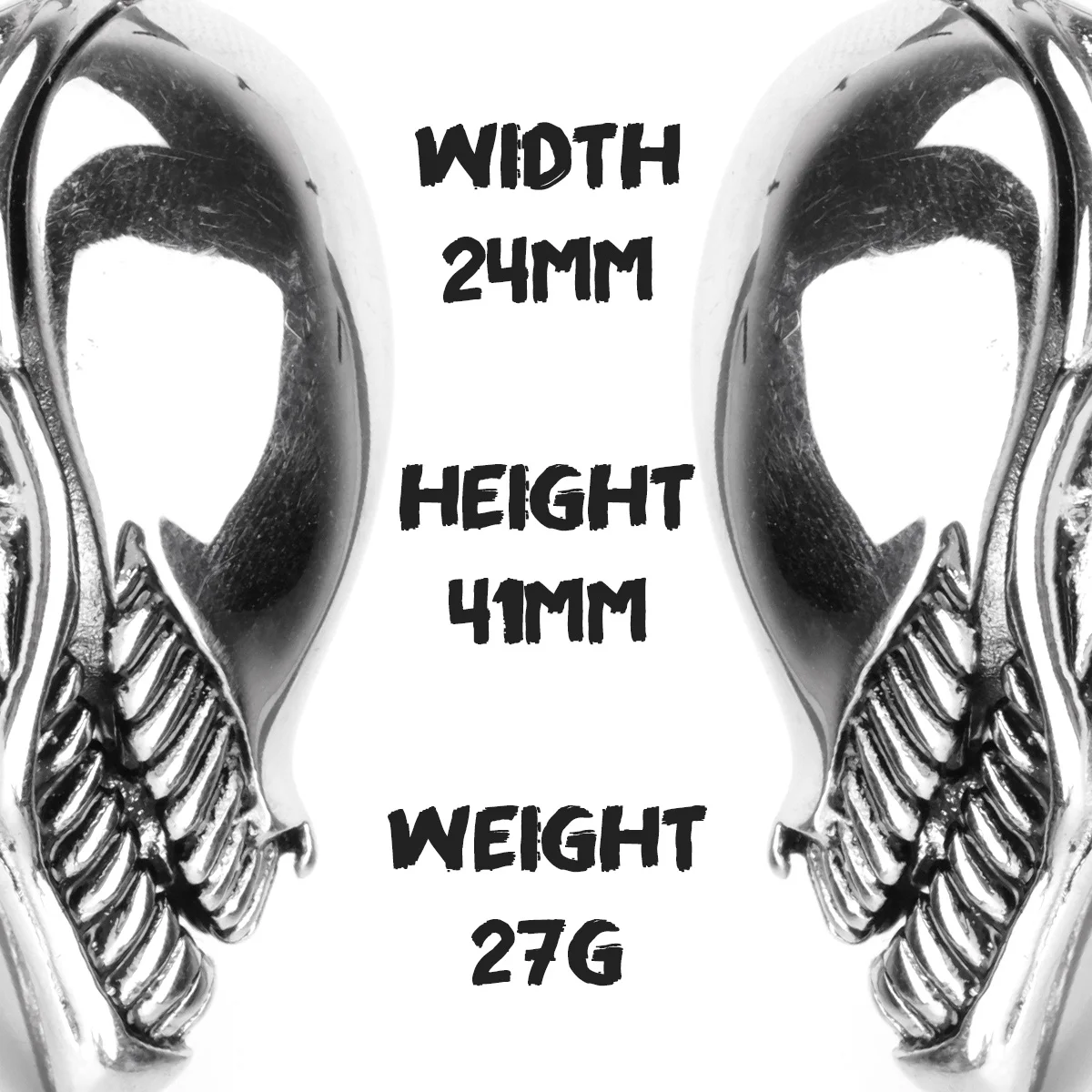 Stainless Steel Men Rings Venom Domineering Cool Punk Rock Hip Hop for Biker Male Boyfriend Jewelry Creativity Gift Wholesale