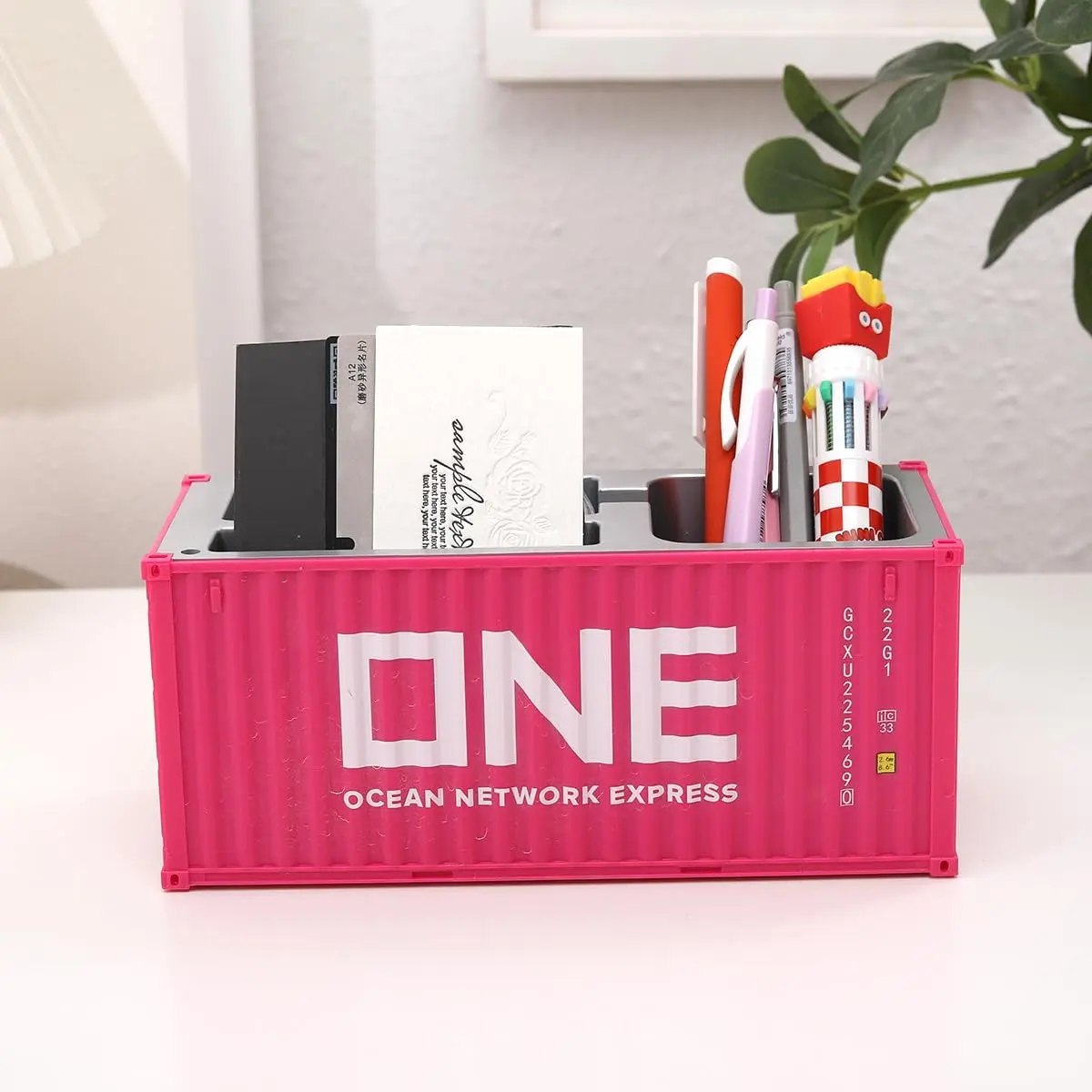 Desk Organizer, Secret Storage Box with Multiple Compartments, Office Supplies, Multifunction Shipping Container, Pencil Holder