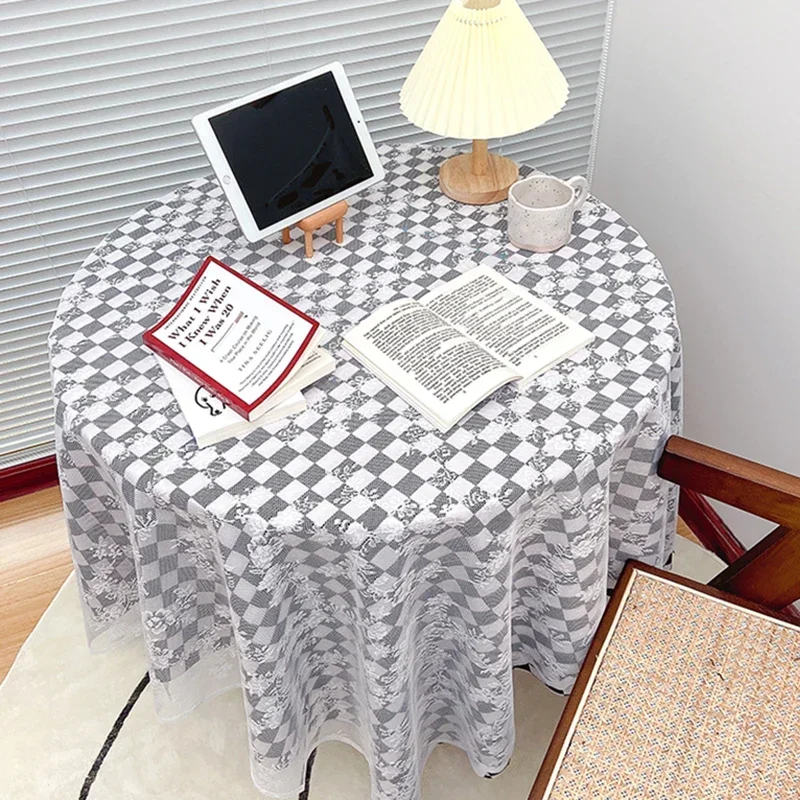 Ins Korean Plaid Tablecloth Checkerboard Pattern Table Covers Decorative Background Cloth for Home Decoration Outdoor Picnic Mat