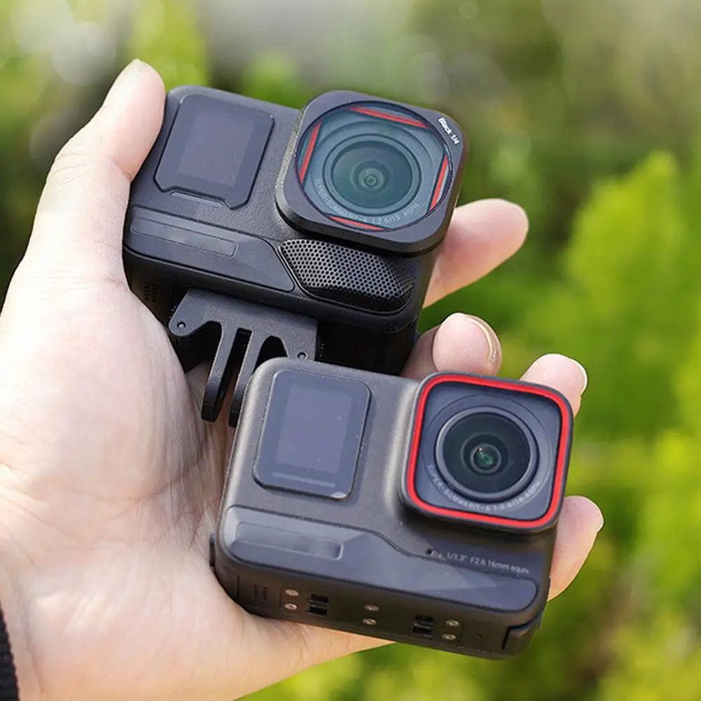 

For Insta360 Ace Pro 2/1 UV CPL Night ND 1/4 Camera HD Mist Filter Optical Lens 1/4 Glass Black Filters Filter Metal Holder C9U3