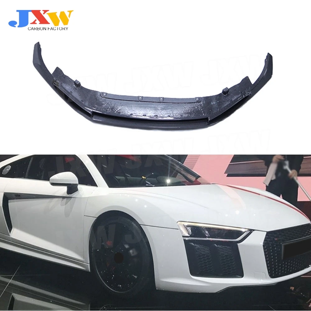 

Carbon Fiber FRP Car Front Chin Spoiler Body Kits for Audi R8 V8 V10 2017-2020 Front Bumper Lip Chin Spoiler Car Accessories