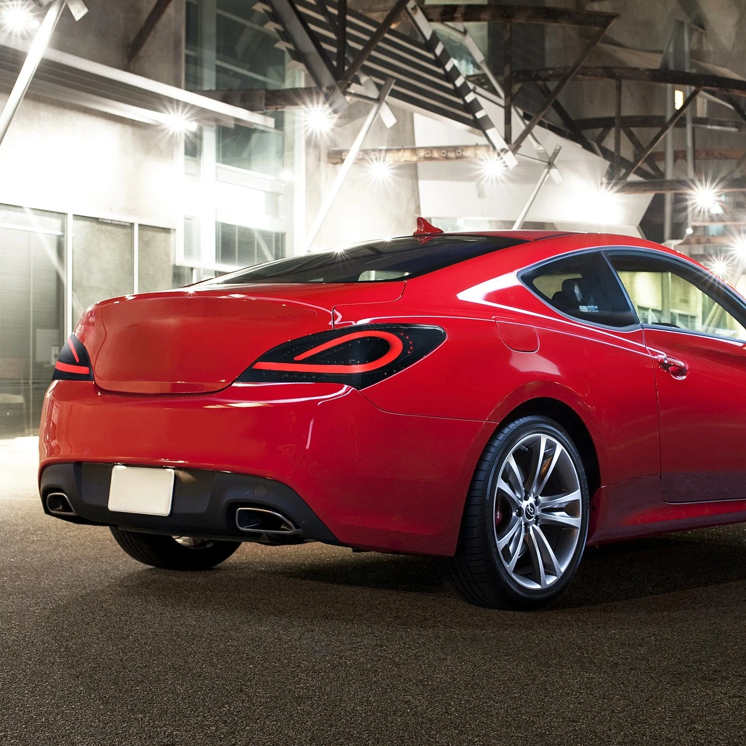 Pair Taillight assembly For 2010-2016 Hyundai Genesis Coupe Modify the brake lights, reverse the lights，turn signal
