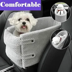 Small Pet Safety Seat Control Console Pet Nest Portable Pet Dog Car Seat Car Armrest Box For Small Dog Cat Travel