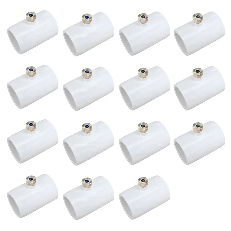 

ABLL-15Pcs 1/2Inch PVC Spray Nozzle Connector With Brass Misting Nozzle For Outdoor Cooling System