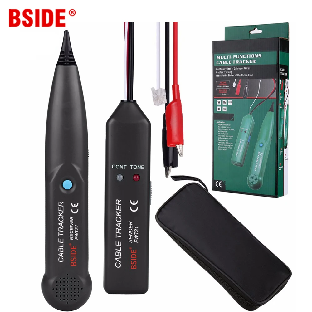 

BSIDE Cable Tracker Network Telephone line Detector wire finder wiring Wires Trace breakpoint location test Better than MS6812