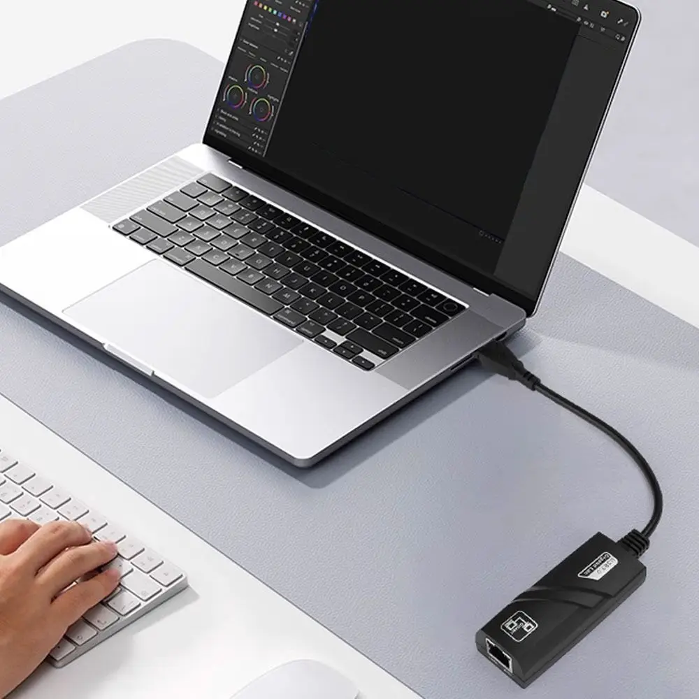 

Wi-Fi адаптер-донгл 3.0 Gigabit USB для LAN, 1000 Мбит/с, USB Wi-Fi адаптер с вращающейся антенной, USB Ethernet адаптер