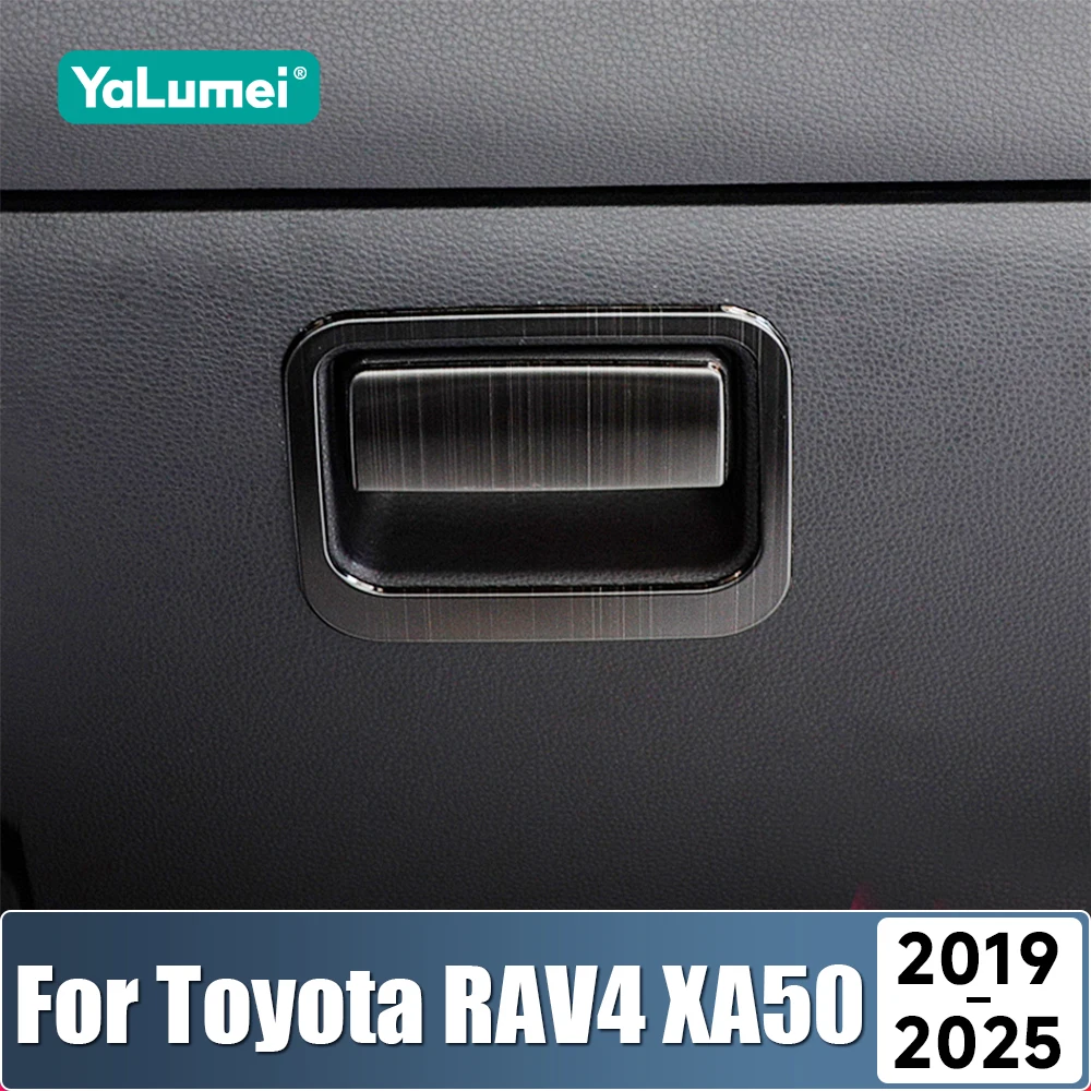 For Toyota RAV4 XA50 2019 2020 2021 2022 2023 2024 2025 RAV 4 Hybrid Co-pilot Storage Box Handle Bowl Cover Trim Car Accessories