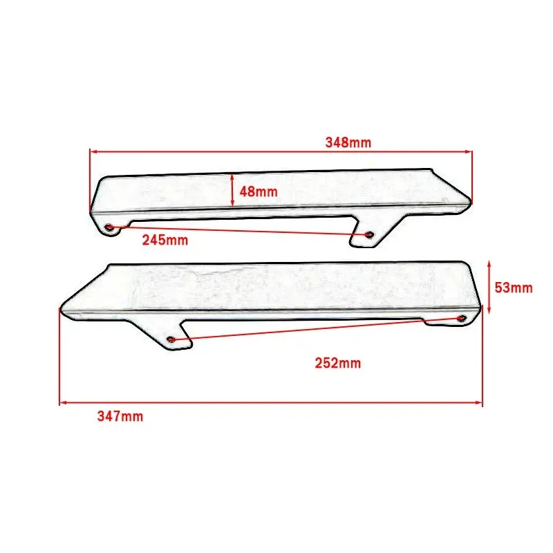Motorcycle Parts CNC Belt Guard Cover Protector Chain Decorative Guard Fit For Yamaha T-MAX560 T-MAX530 TMAX 560 530 2017-2024