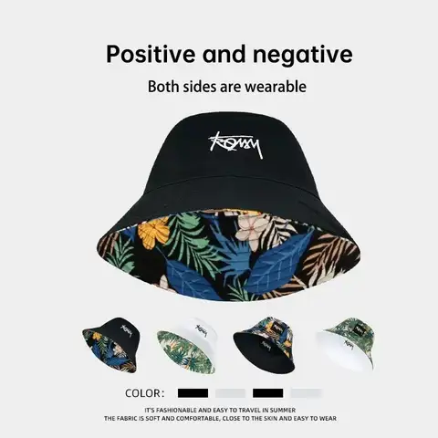 Cappello da pescatore di grandi dimensioni cappello da pescatore maschile reversibile Hawaii cappelli primaverili coreani per uomo cappello Casual Panama Bob Hip Hop Bucket Men Caps