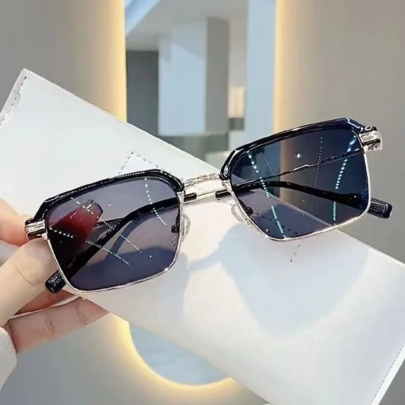 Photochrome Anti-Strahlungs-Brille, Brillen für Damen und Herren, Vintage-Augenbrauenrahmen – Detail 5