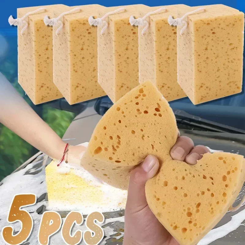Esponja de lavado de coches, esponjas grandes de panal, cepillo para quitar el polvo, esponja de lavado, Herramientas de limpieza de coche, accesorios para motocicleta y coche