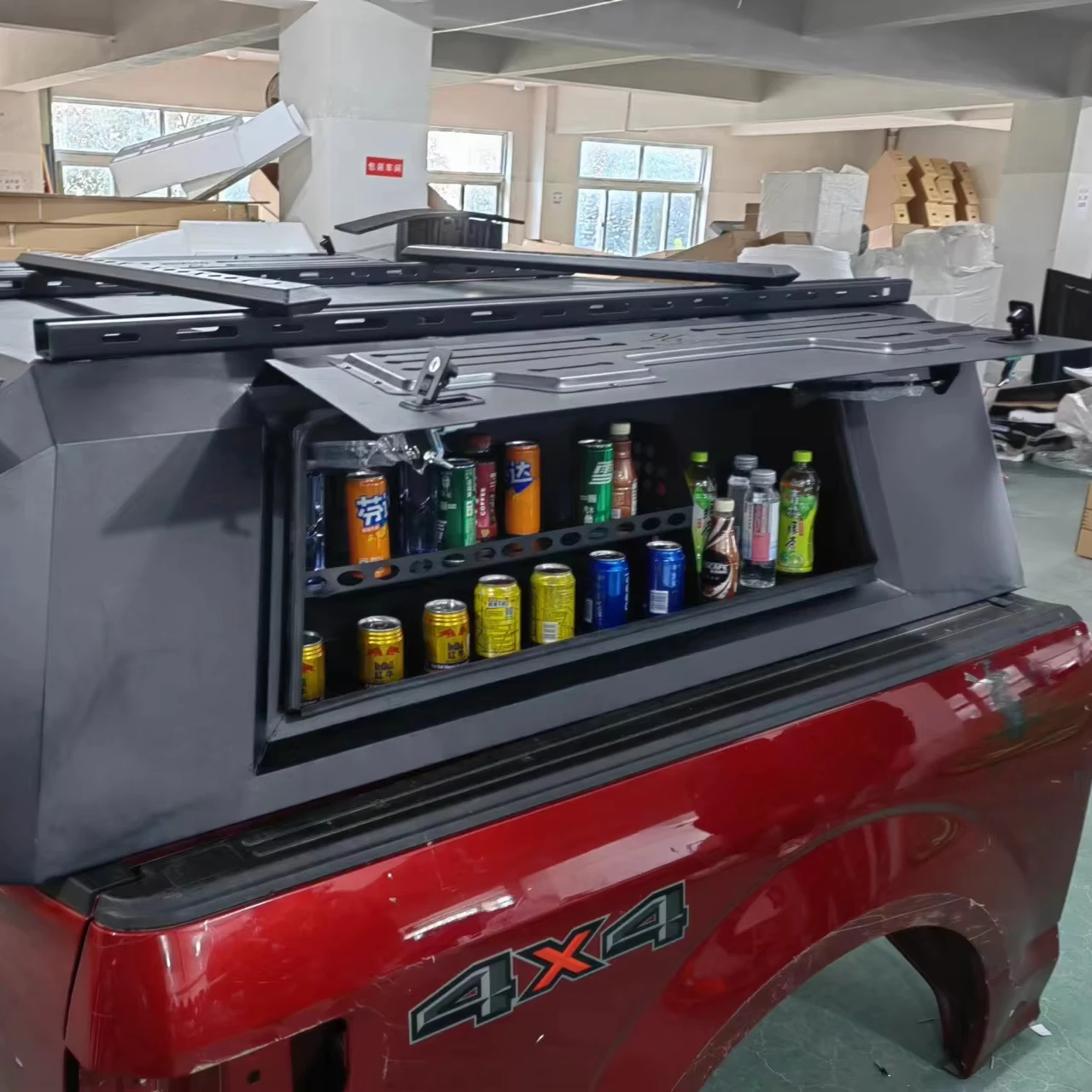 

4x4 Pickup Aluminum Canopy Foldable Truck Hard Top Canopy for Storage System Car Truck Topper Bed Canopy
