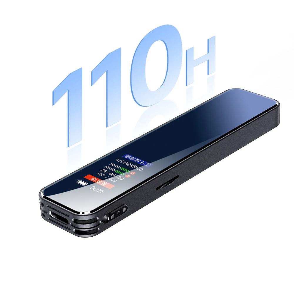 32G Famue L12 Voice Recorder, 110H Continuous Recording, 1536KBPS 360° Surround, Professional for Class/Meeting/Business/Lawyers