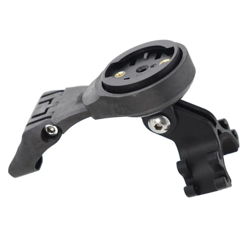 

Bike Computer Holder Carbon Fiber Durable Compatible Wahoo H Mount Black Not Rust Secures Device Optimal